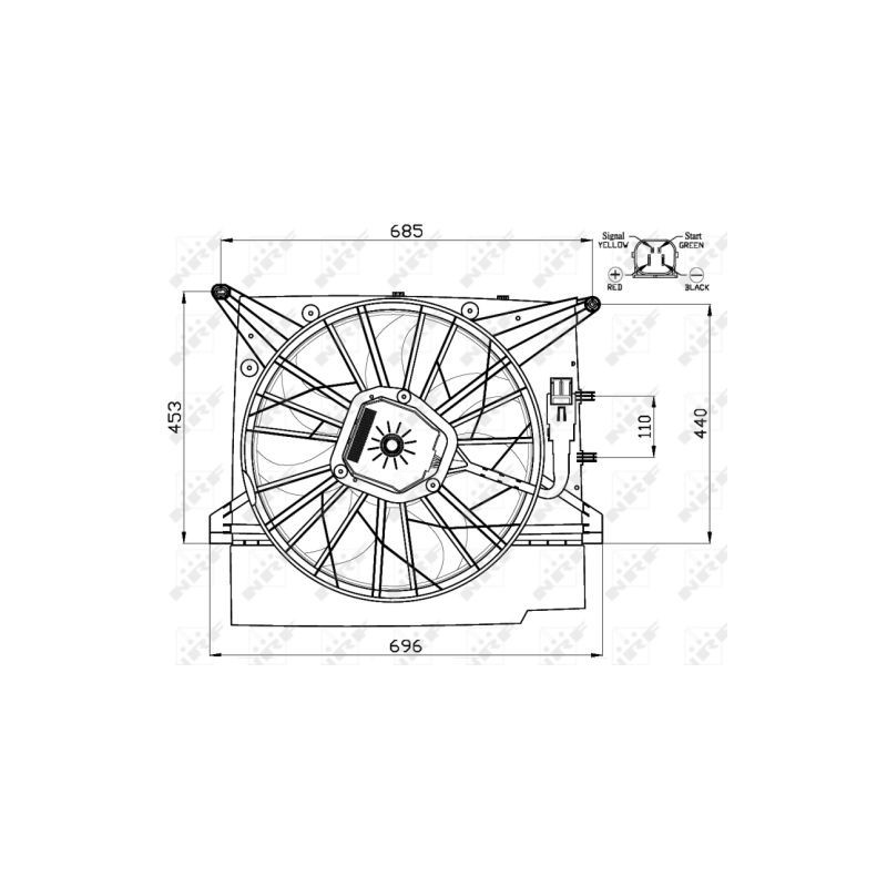 Ventilateur (refroidissement moteur) NRF