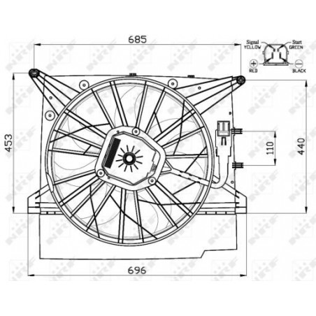 Ventilateur (refroidissement moteur) NRF