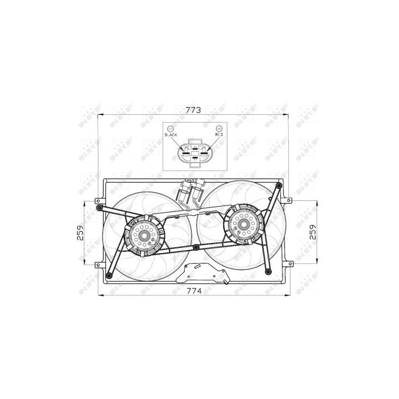 Ventilateur (refroidissement moteur) NRF