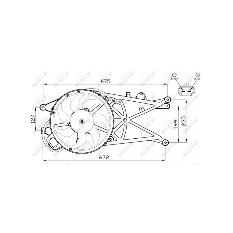 Ventilateur (refroidissement moteur) NRF