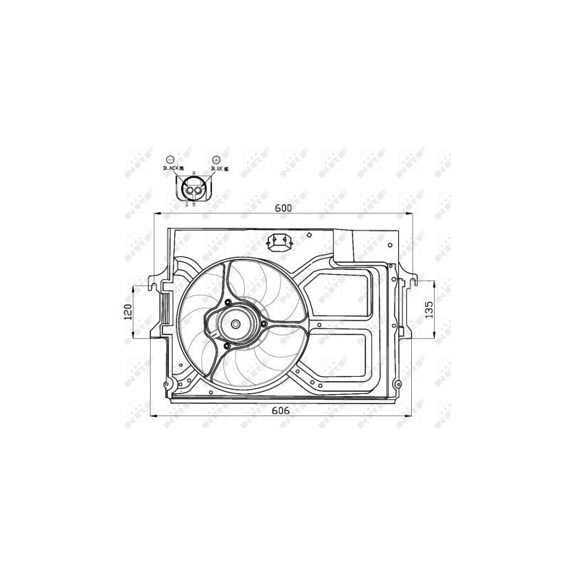 Ventilateur (refroidissement moteur) NRF