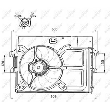 Ventilateur (refroidissement moteur) NRF