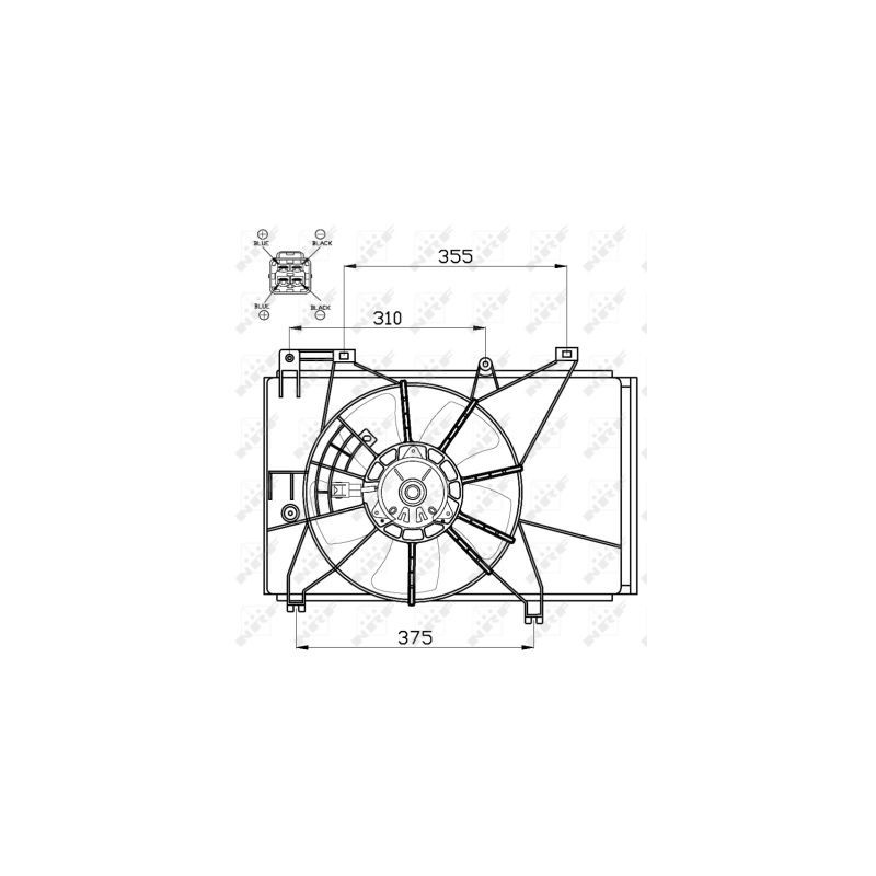 Ventilateur (refroidissement moteur) NRF