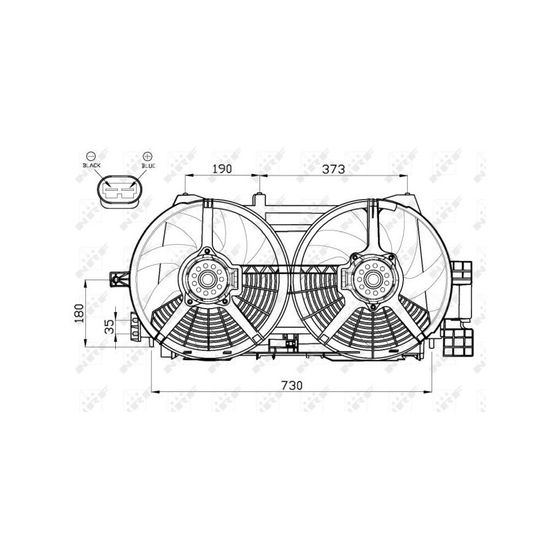 Ventilateur (refroidissement moteur) NRF