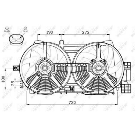 Ventilateur (refroidissement moteur) NRF