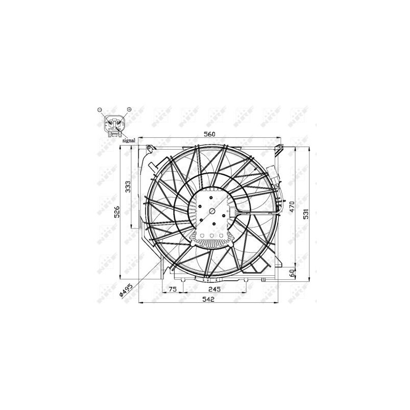 Ventilateur (refroidissement moteur) NRF