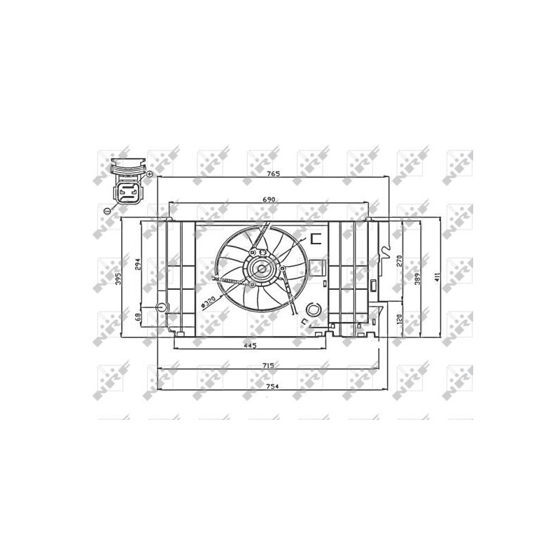 Ventilateur (refroidissement moteur) NRF