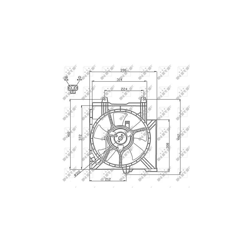 Ventilateur (refroidissement moteur) NRF