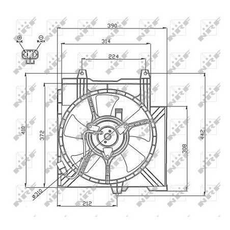 Ventilateur (refroidissement moteur) NRF