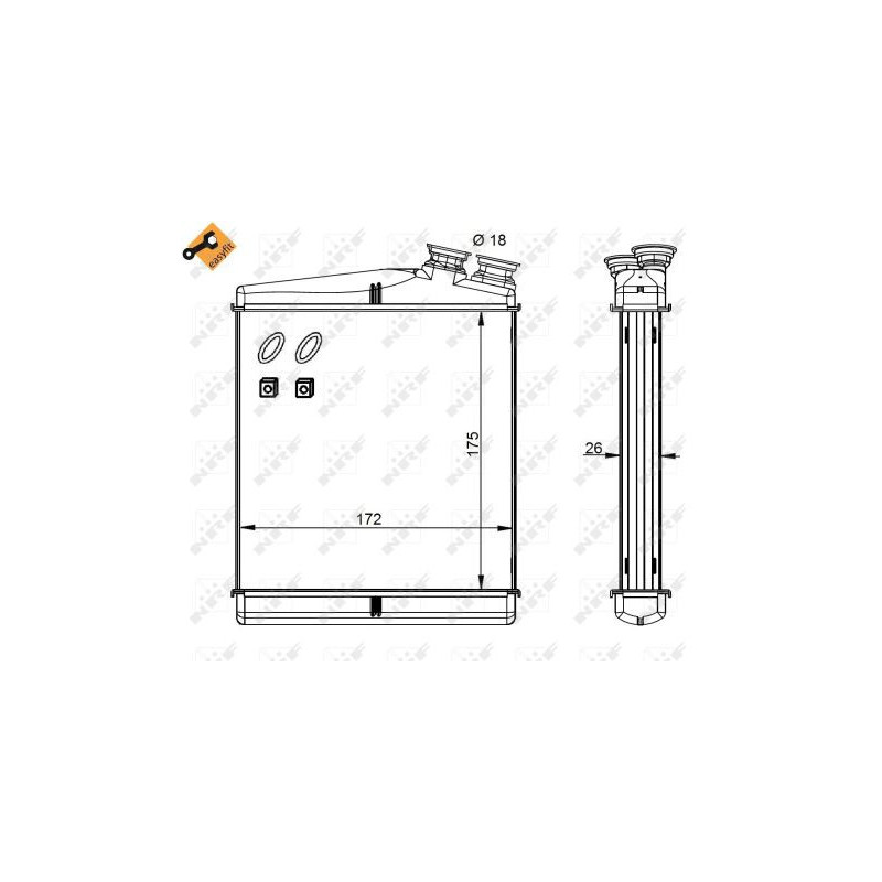 Radiateur de chauffage NRF