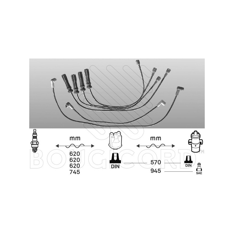 Fils de bougies / Faisceau d'allumage EFI Automotive