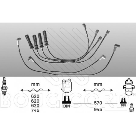 Fils de bougies / Faisceau d'allumage EFI Automotive