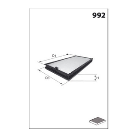 Filtre d'habitacle MECAFILTER