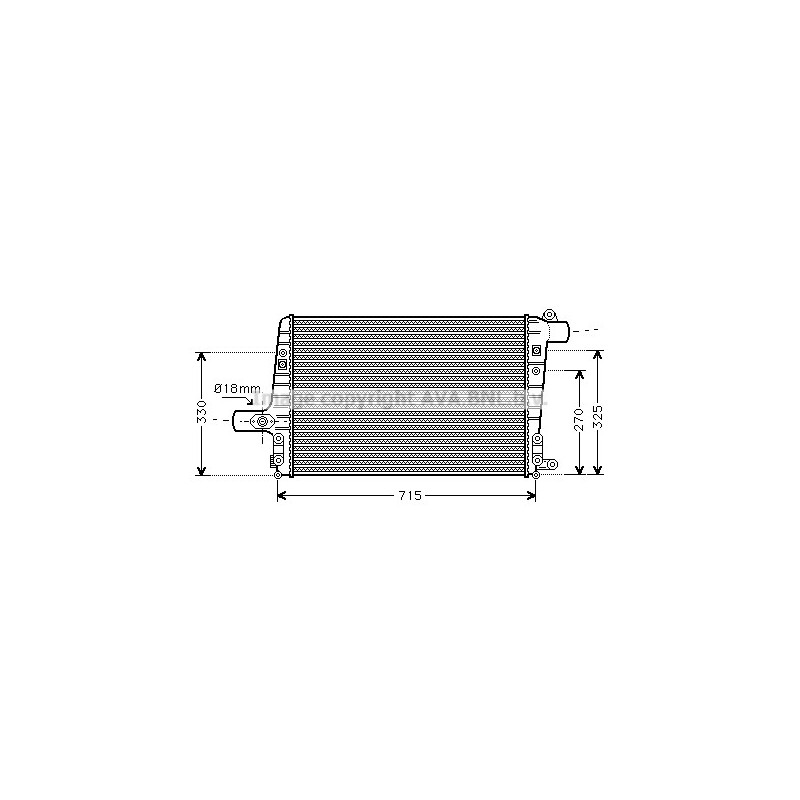 Intercooler (échangeur d'air) AVA QUALITY COOLING