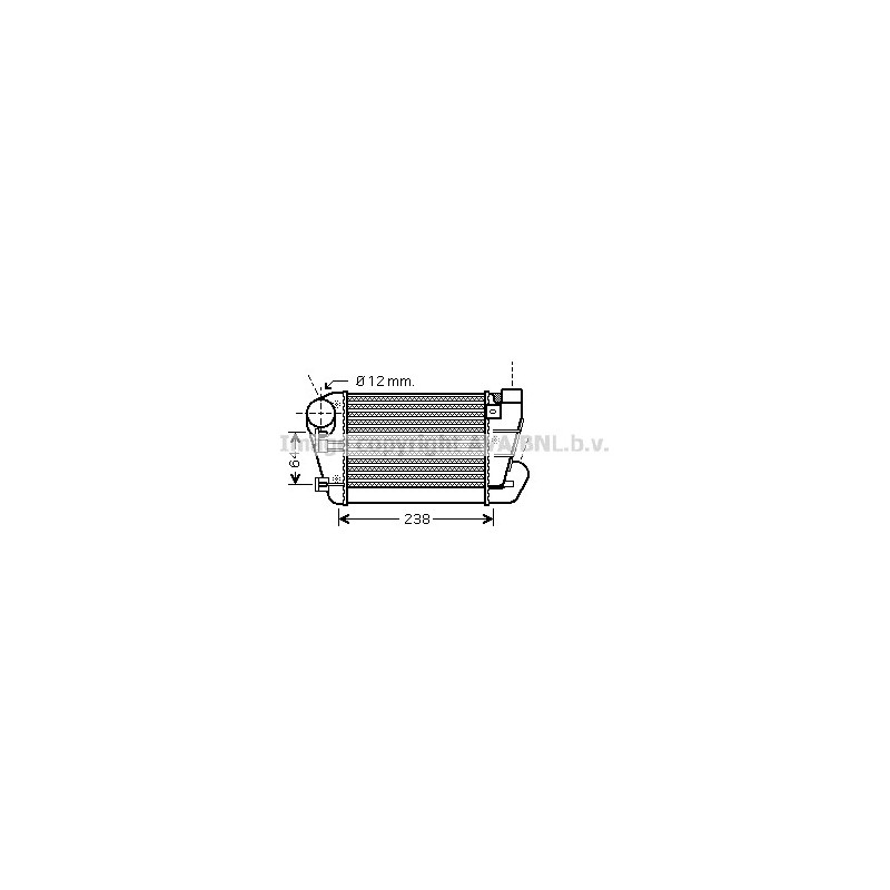 Intercooler (échangeur d'air) AVA QUALITY COOLING