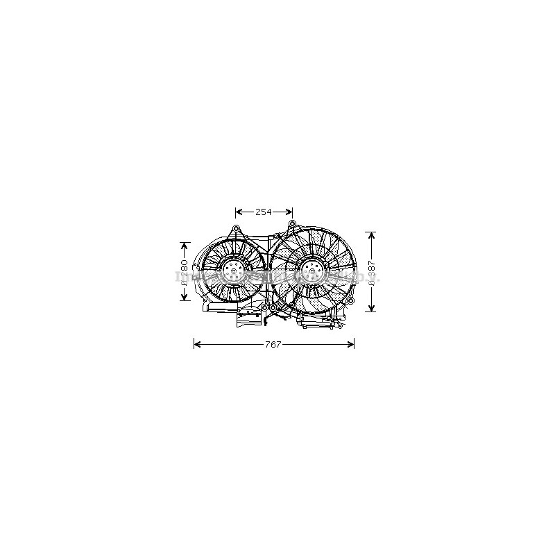 Ventilateur (refroidissement moteur) AVA QUALITY COOLING