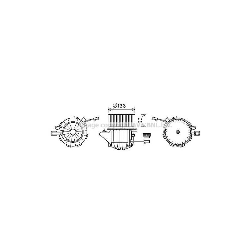 Moteur électrique (pulseur d'air habitacle) AVA QUALITY COOLING