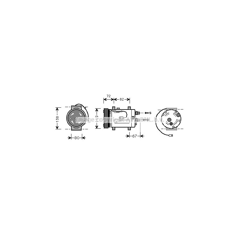 Compresseur de climatisation AVA QUALITY COOLING