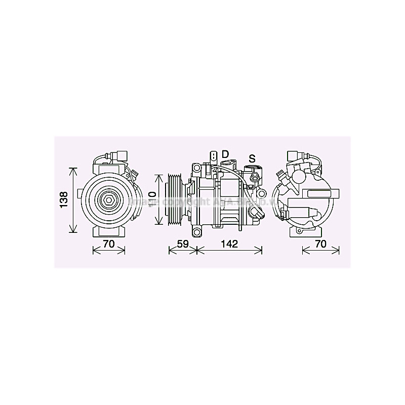 Compresseur de climatisation AVA QUALITY COOLING