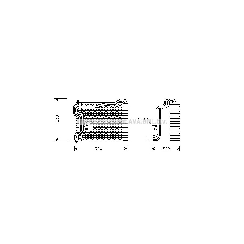 Evaporateur de climatisation AVA QUALITY COOLING