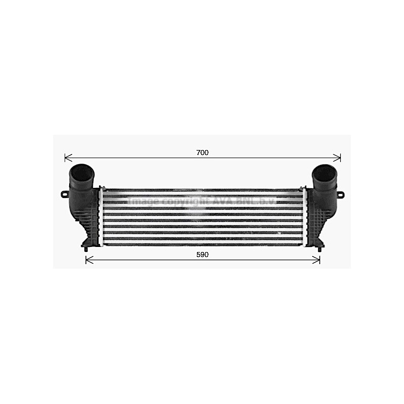 Intercooler (échangeur d'air) AVA QUALITY COOLING