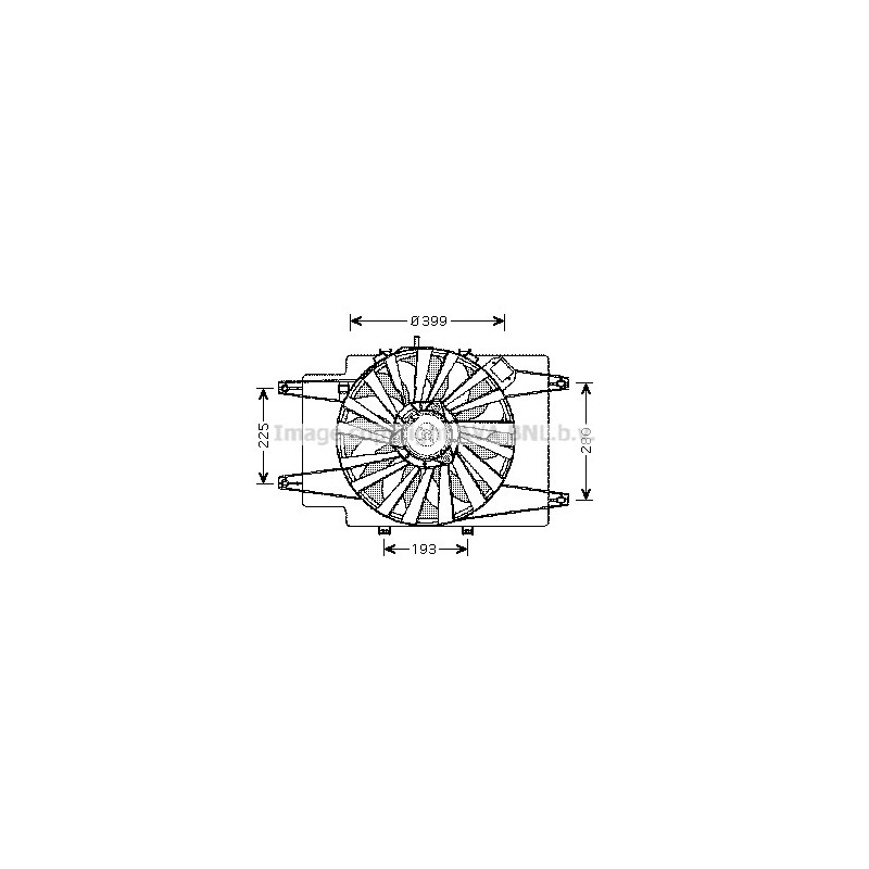 Ventilateur (refroidissement moteur) AVA QUALITY COOLING