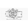 Ventilateur (refroidissement moteur) AVA QUALITY COOLING