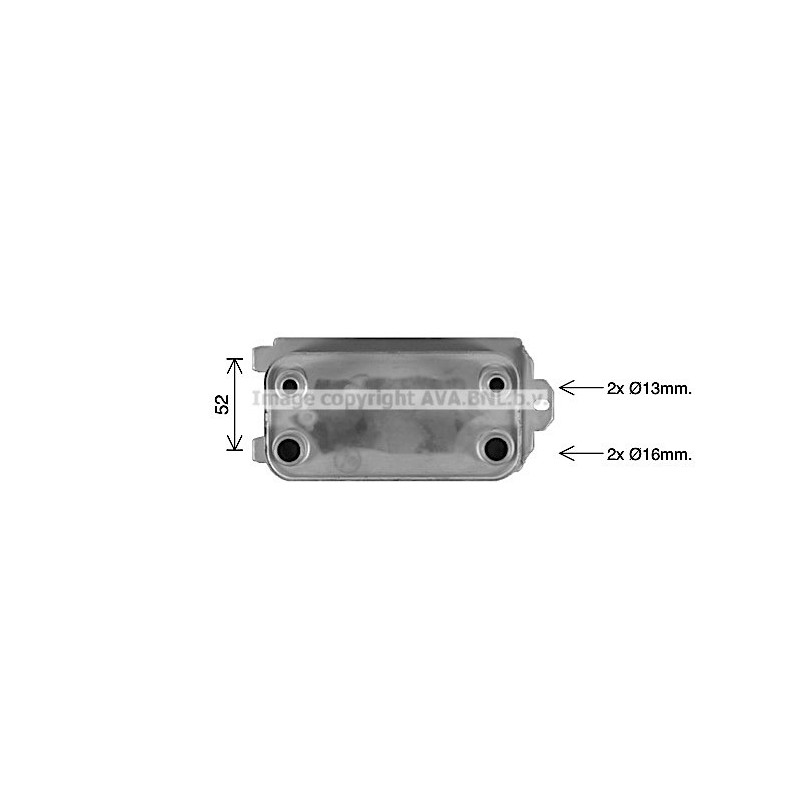 Radiateur d'huile de boite de vitesse automatique AVA QUALITY COOLING