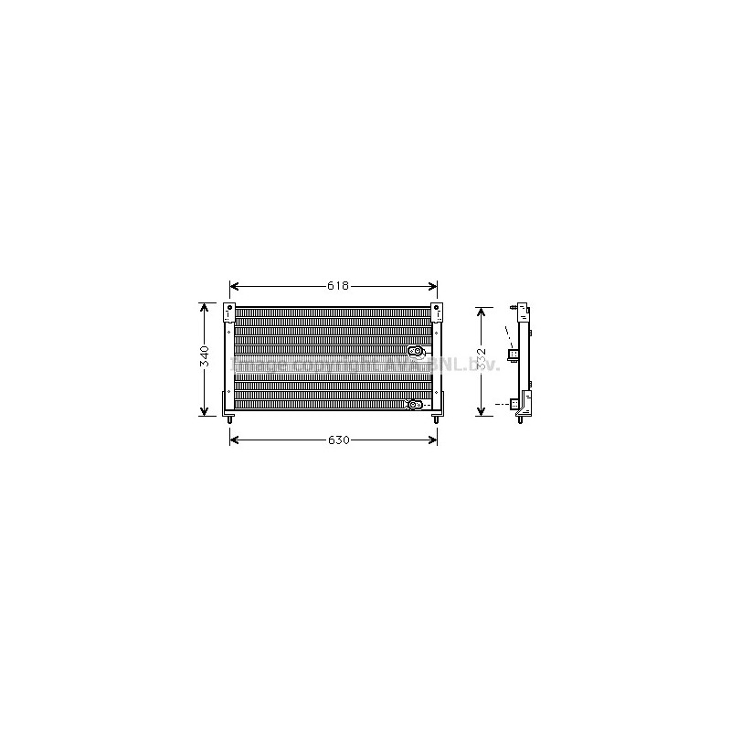 Condenseur de climatisation AVA QUALITY COOLING