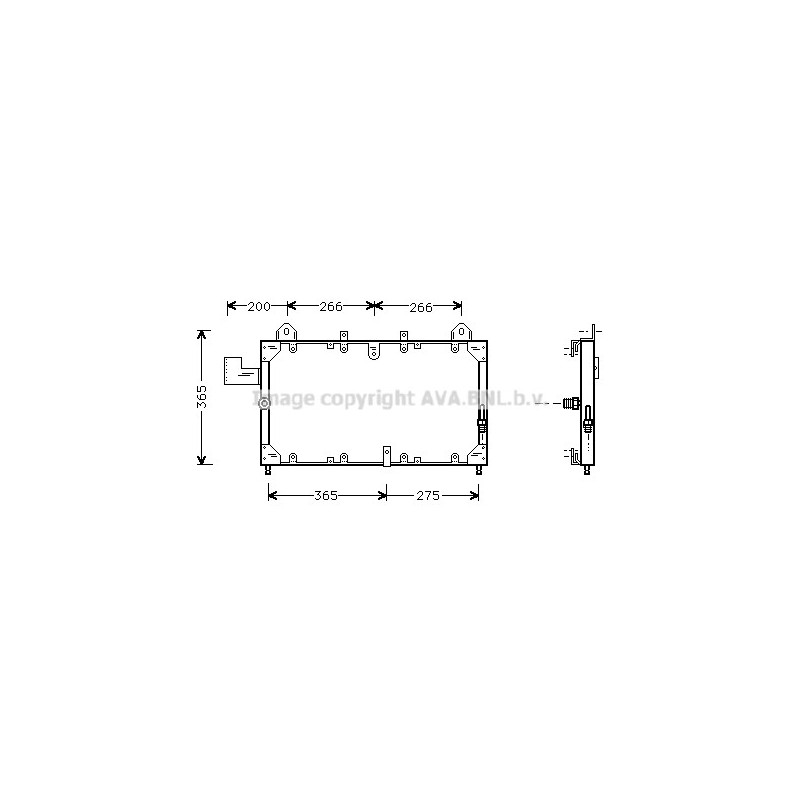 Condenseur de climatisation AVA QUALITY COOLING