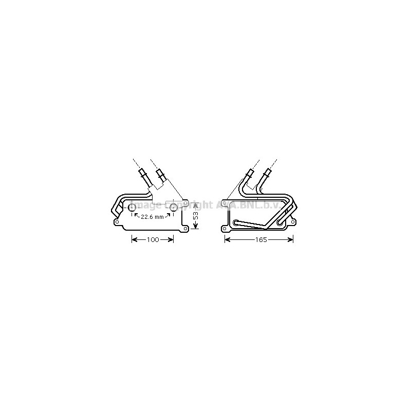 Radiateur d'huile de boite de vitesse automatique AVA QUALITY COOLING