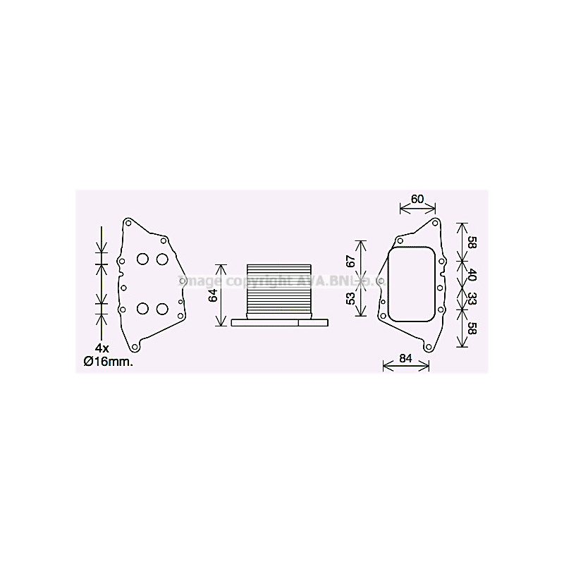 Radiateur d'huile AVA QUALITY COOLING