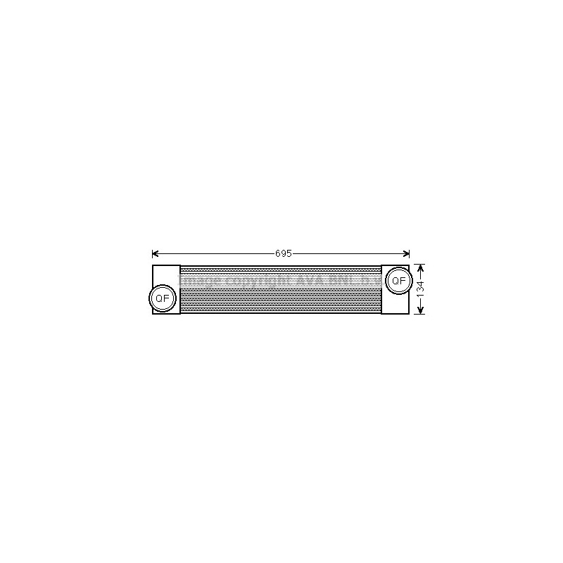 Intercooler (échangeur d'air) AVA QUALITY COOLING