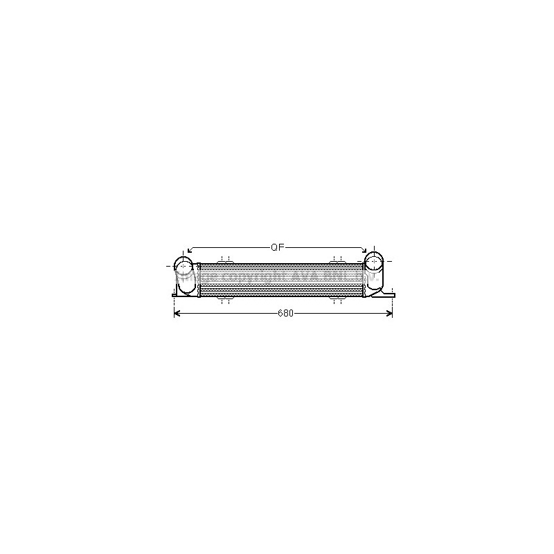 Intercooler (échangeur d'air) AVA QUALITY COOLING