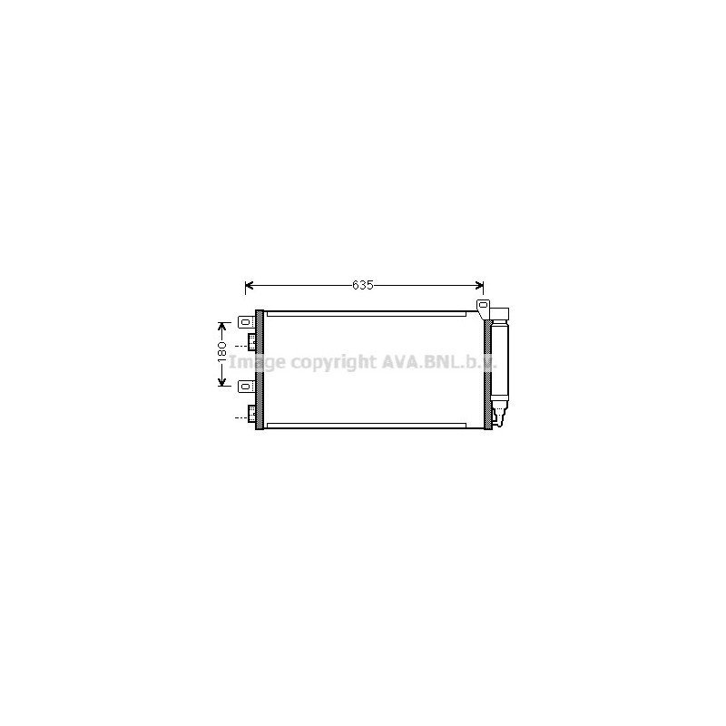 Condenseur de climatisation AVA QUALITY COOLING