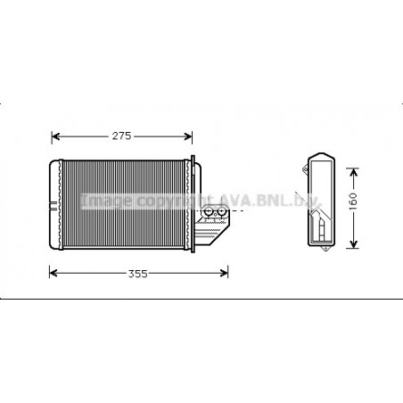 Radiateur de chauffage AVA QUALITY COOLING