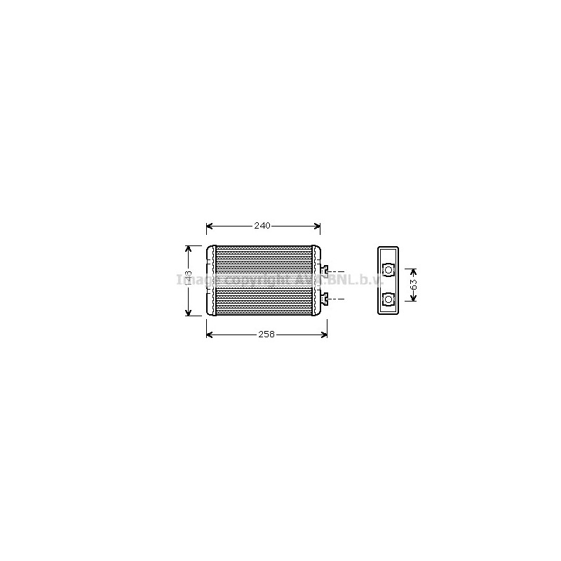 Radiateur de chauffage AVA QUALITY COOLING