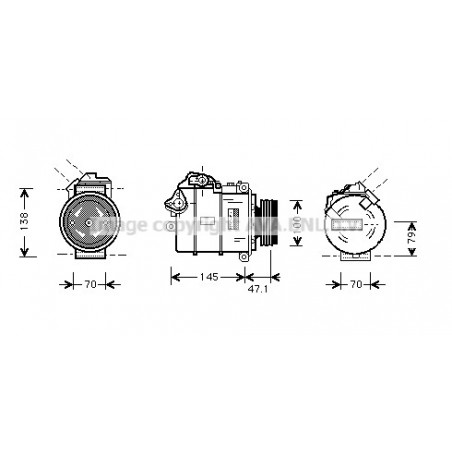 Compresseur de climatisation AVA QUALITY COOLING