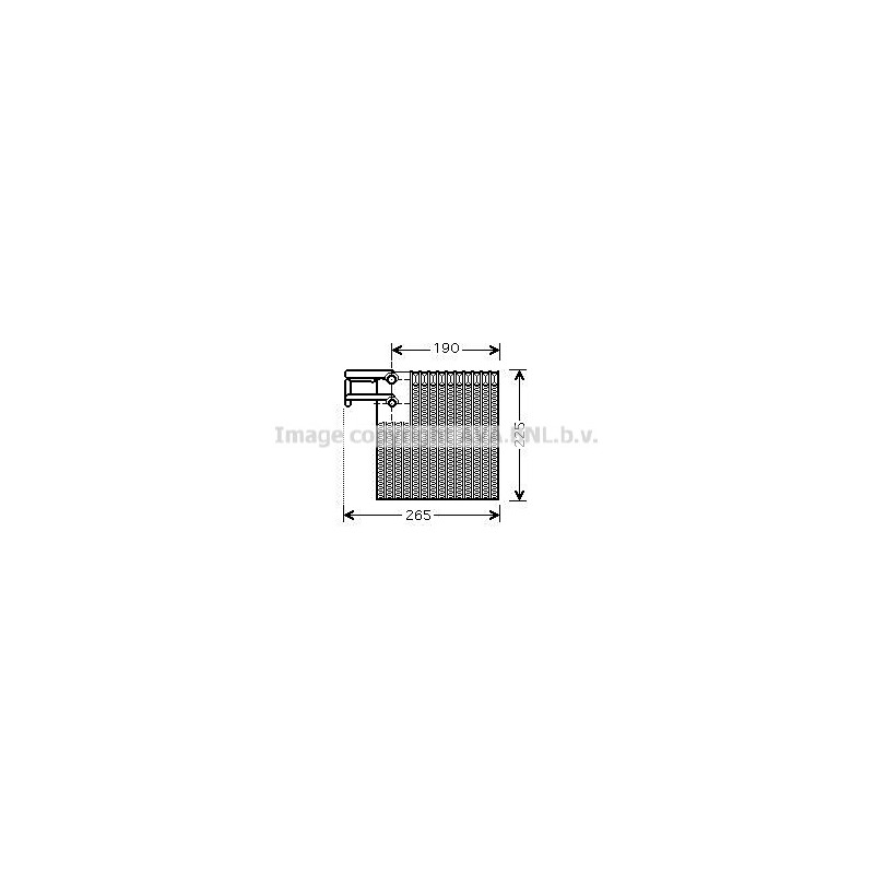 Evaporateur de climatisation AVA QUALITY COOLING