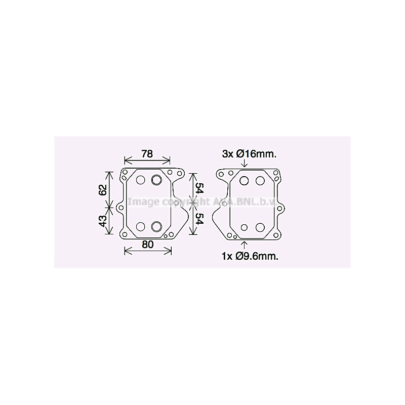 Radiateur d'huile AVA QUALITY COOLING