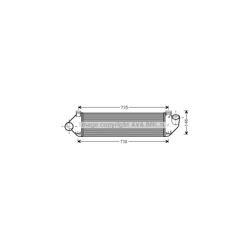 Intercooler (échangeur d'air) AVA QUALITY COOLING