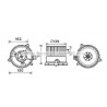 Moteur électrique (pulseur d'air habitacle) AVA QUALITY COOLING