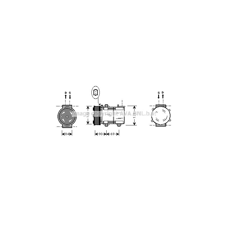 Compresseur de climatisation AVA QUALITY COOLING