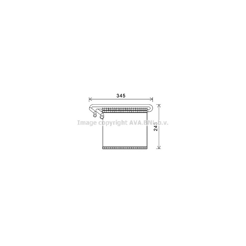 Evaporateur de climatisation AVA QUALITY COOLING