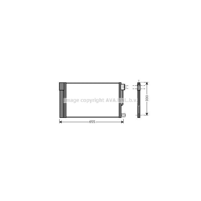 Condenseur de climatisation AVA QUALITY COOLING