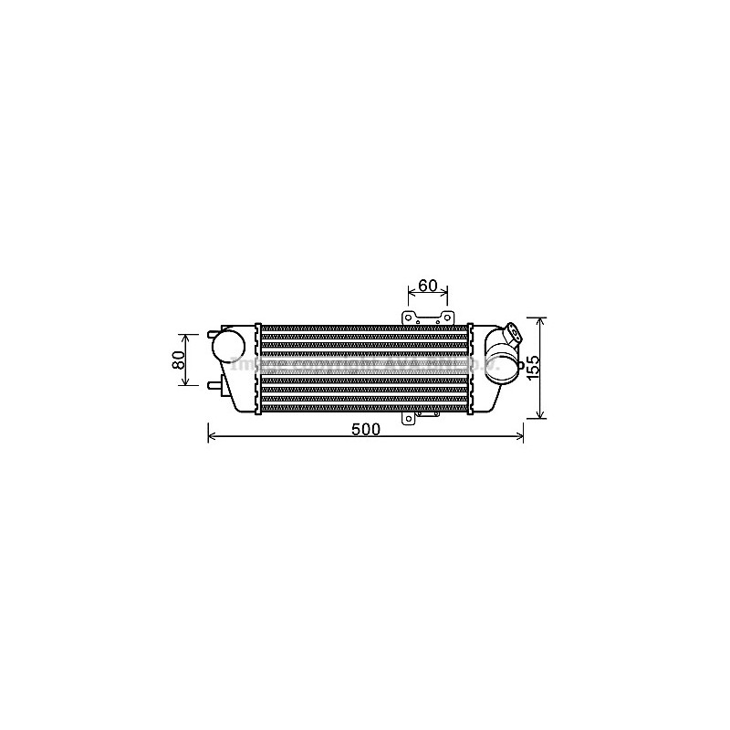 Intercooler (échangeur d'air) AVA QUALITY COOLING