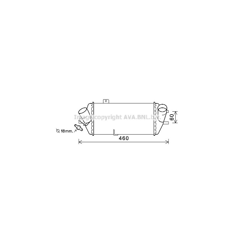 Intercooler (échangeur d'air) AVA QUALITY COOLING