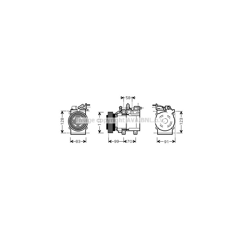 Compresseur de climatisation AVA QUALITY COOLING