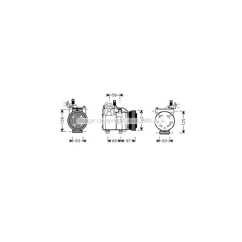 Compresseur de climatisation AVA QUALITY COOLING