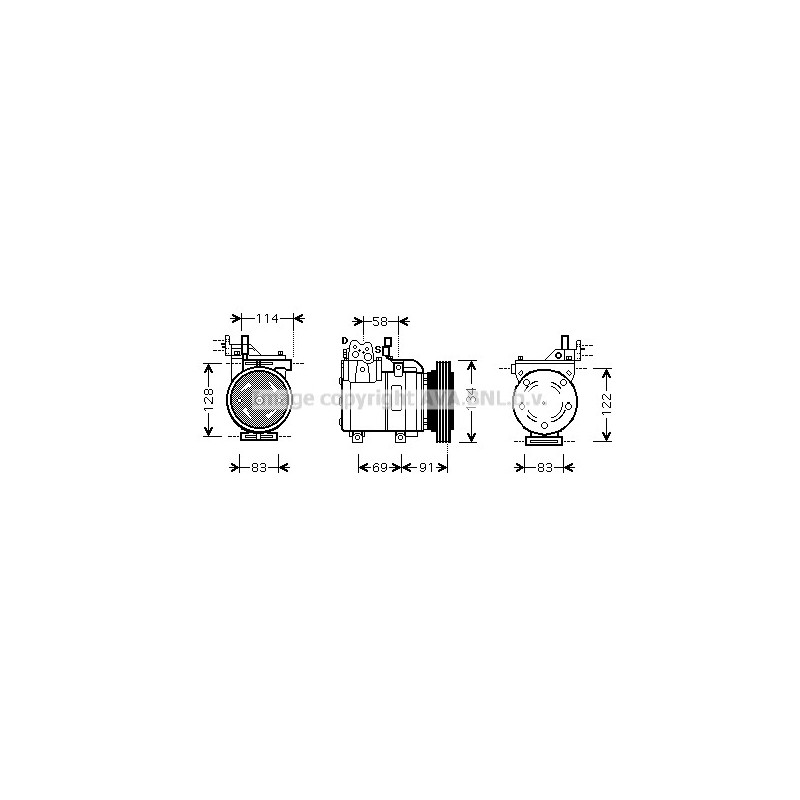 Compresseur de climatisation AVA QUALITY COOLING